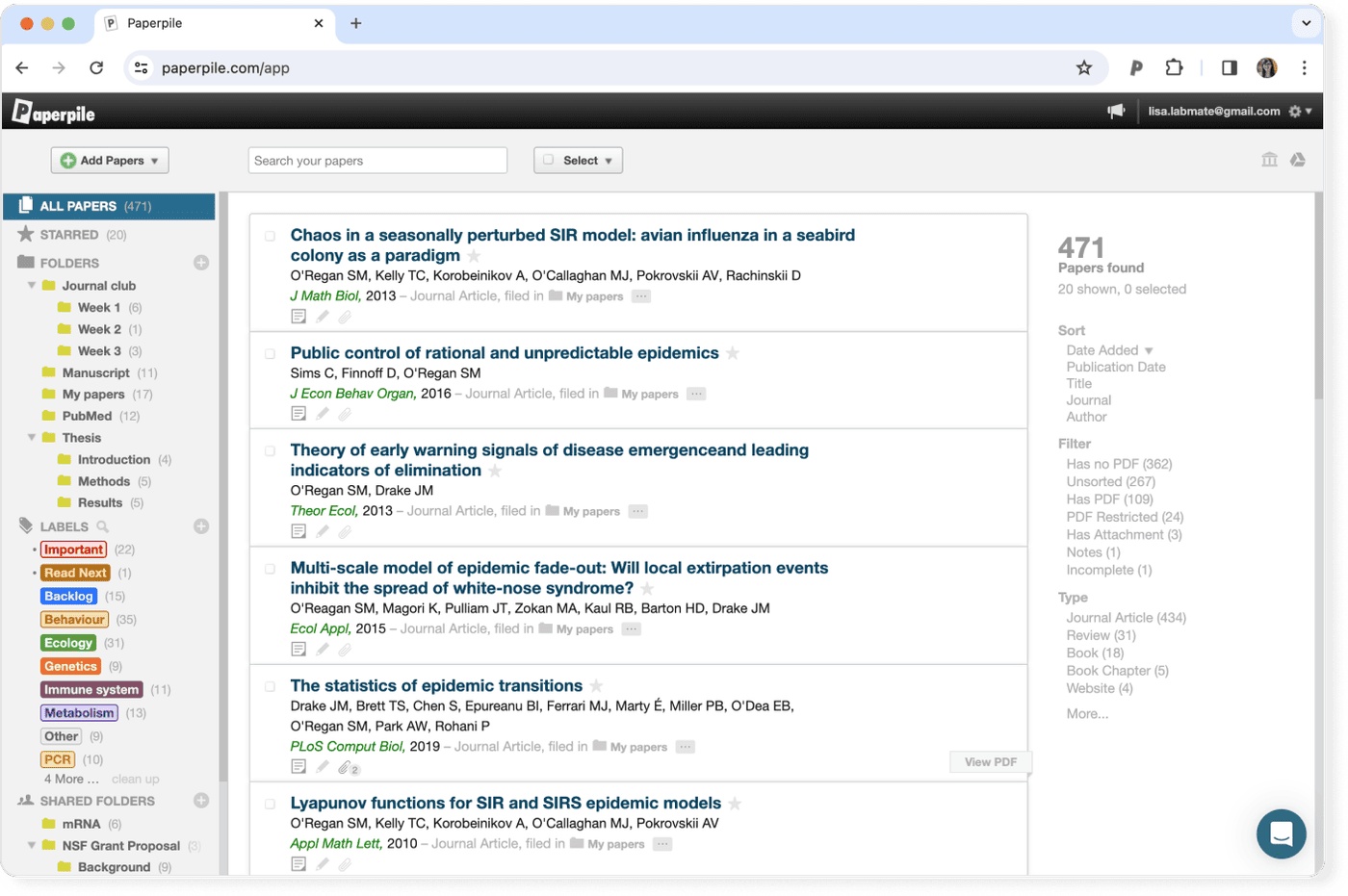 Organize your library with a reference manager when writing a grant proposal